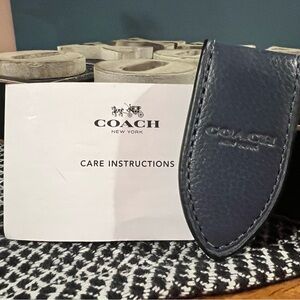 New Blue Coach Money Clip Men’s